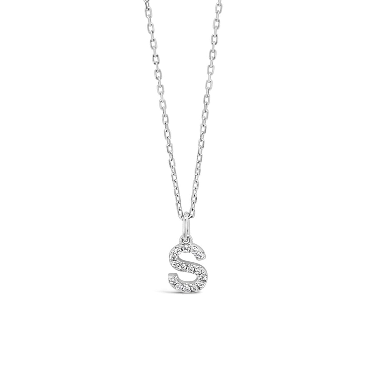 S initial necklace